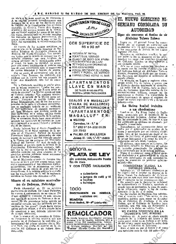 ABC MADRID 22-01-1966 página 36