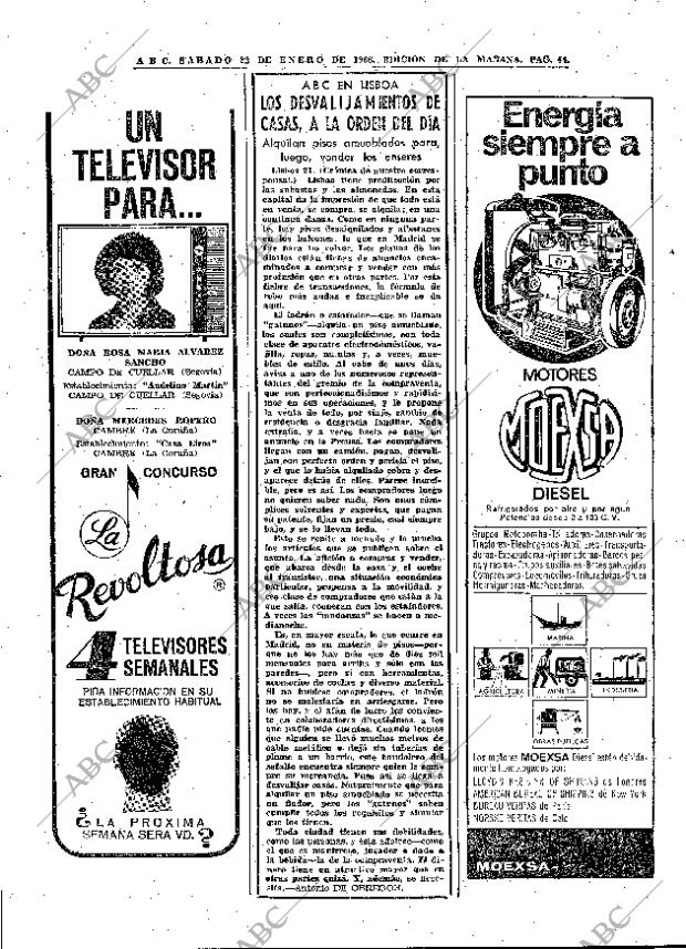 ABC MADRID 22-01-1966 página 44