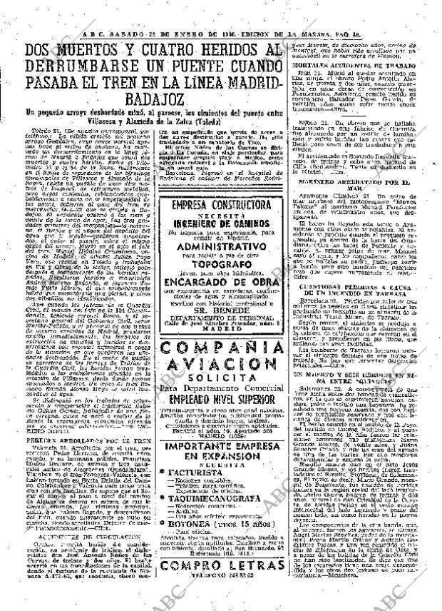 ABC MADRID 22-01-1966 página 46