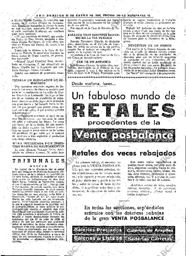 ABC MADRID 23-01-1966 página 75