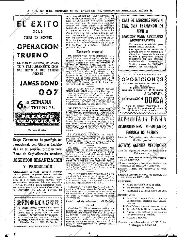 ABC SEVILLA 23-01-1966 página 46