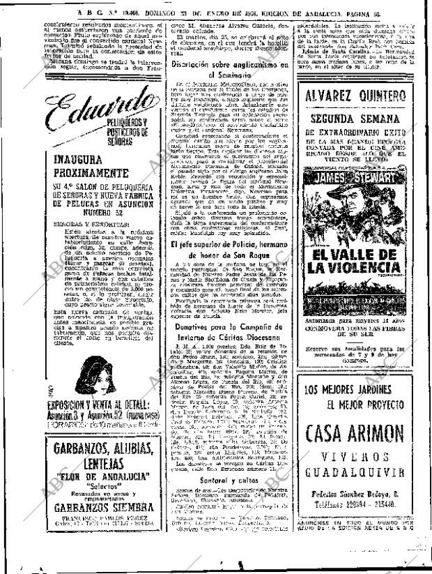 ABC SEVILLA 23-01-1966 página 54