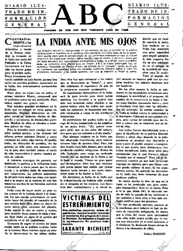 ABC MADRID 25-01-1966 página 3