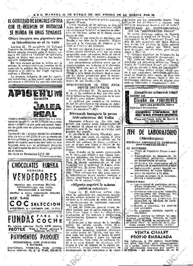 ABC MADRID 25-01-1966 página 38