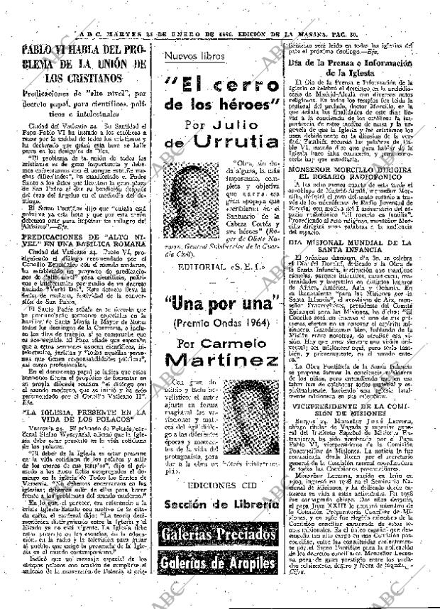 ABC MADRID 25-01-1966 página 50