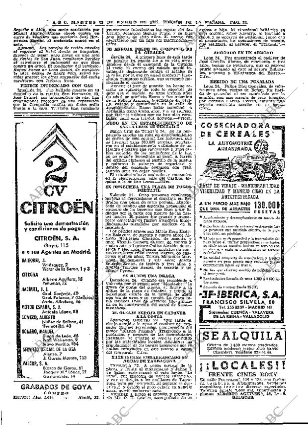 ABC MADRID 25-01-1966 página 52