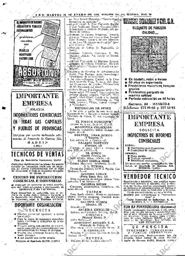 ABC MADRID 25-01-1966 página 70