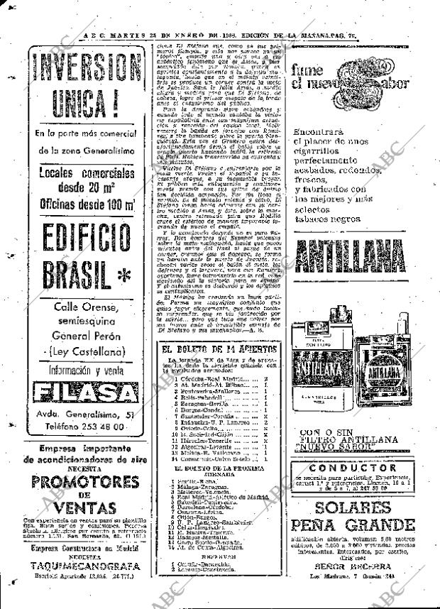 ABC MADRID 25-01-1966 página 76