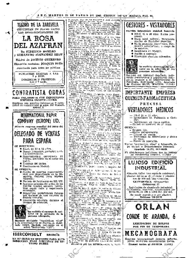 ABC MADRID 25-01-1966 página 84