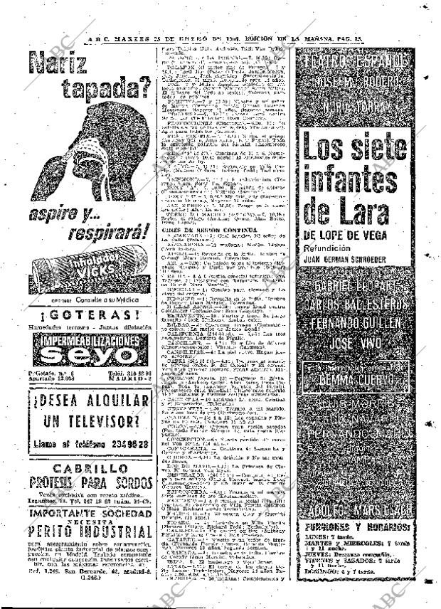 ABC MADRID 25-01-1966 página 85