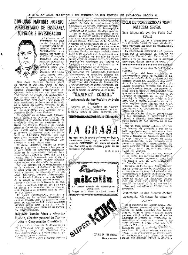 ABC SEVILLA 01-02-1966 página 27