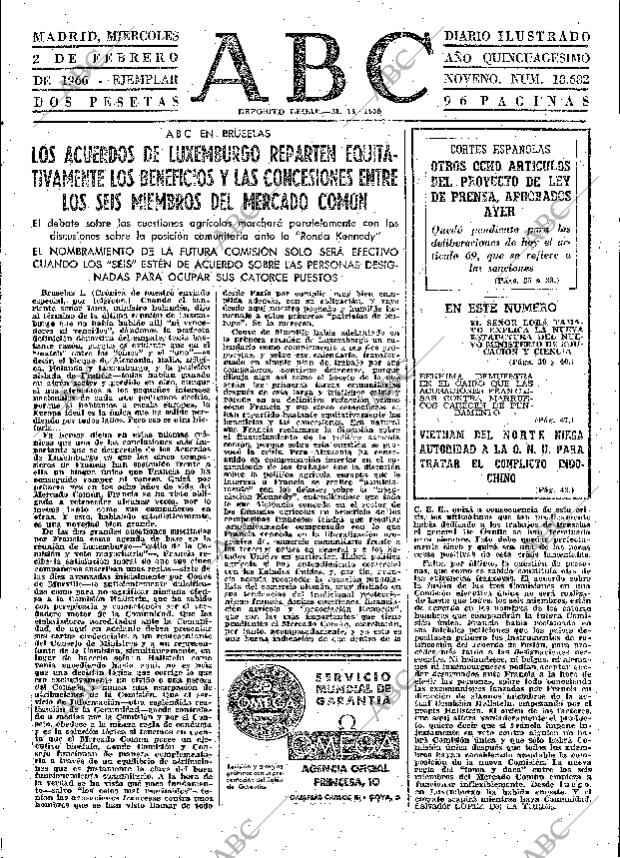 ABC MADRID 02-02-1966 página 33