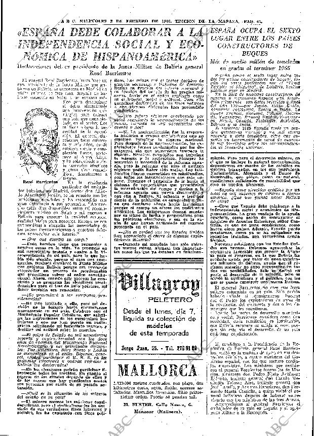 ABC MADRID 02-02-1966 página 41