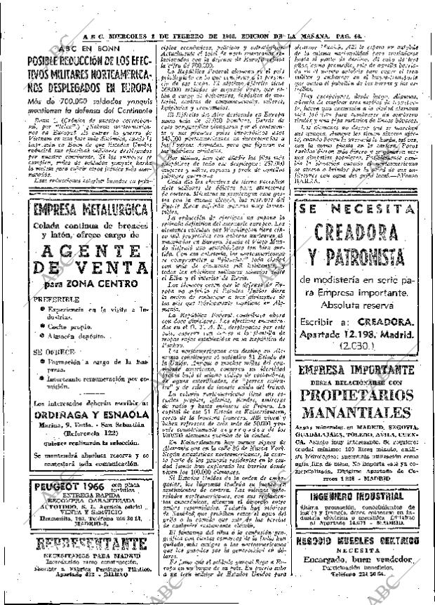 ABC MADRID 02-02-1966 página 46