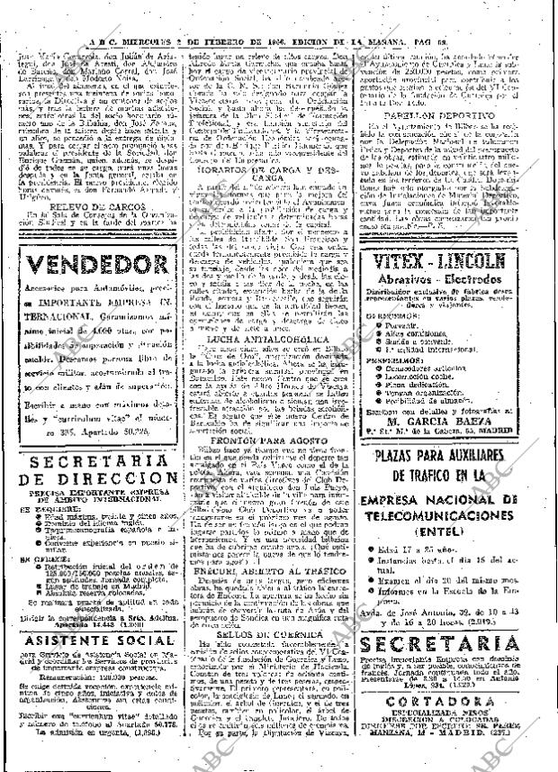 ABC MADRID 02-02-1966 página 58