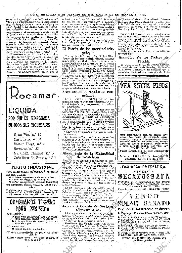 ABC MADRID 02-02-1966 página 60