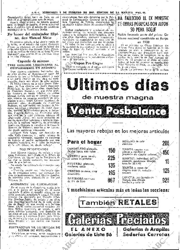 ABC MADRID 02-02-1966 página 61