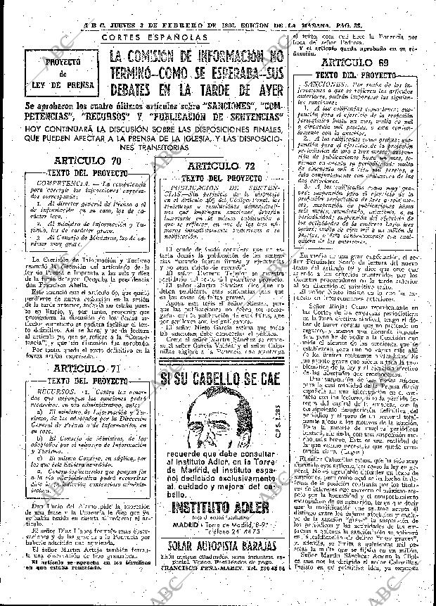 ABC MADRID 03-02-1966 página 33