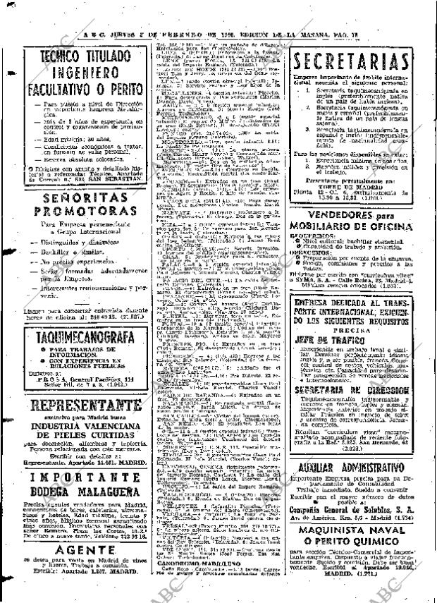 ABC MADRID 03-02-1966 página 78