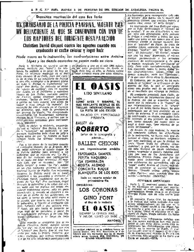ABC SEVILLA 03-02-1966 página 21