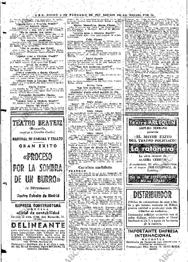 ABC MADRID 05-02-1966 página 72