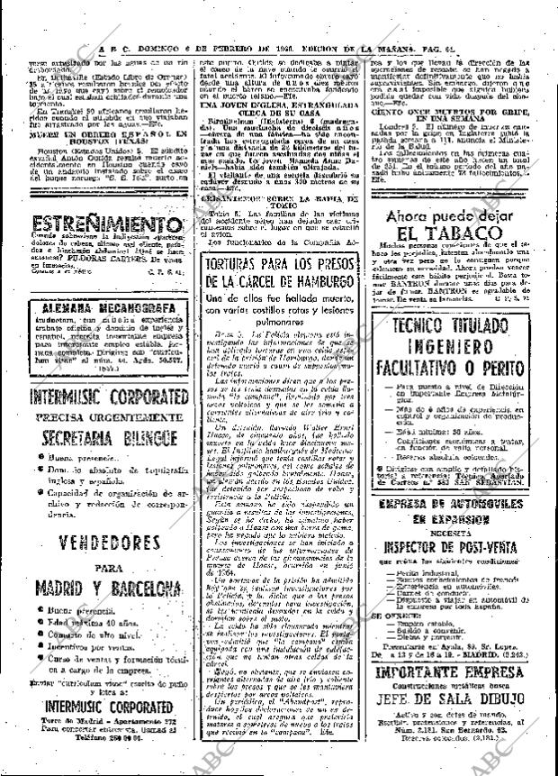 ABC MADRID 06-02-1966 página 64