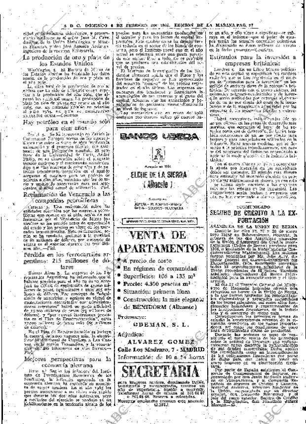 ABC MADRID 06-02-1966 página 87
