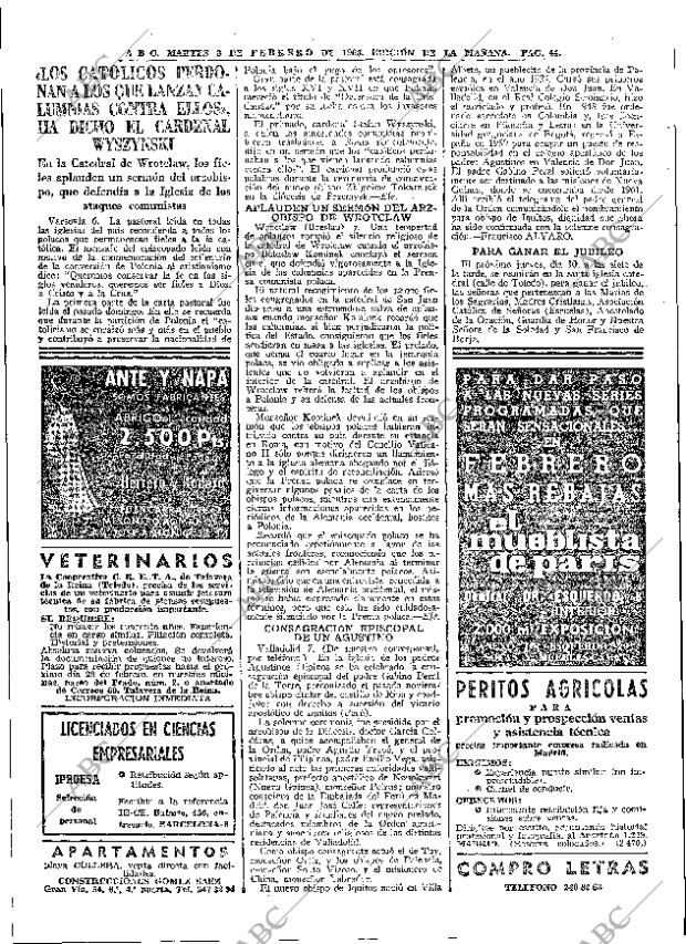 ABC MADRID 08-02-1966 página 44