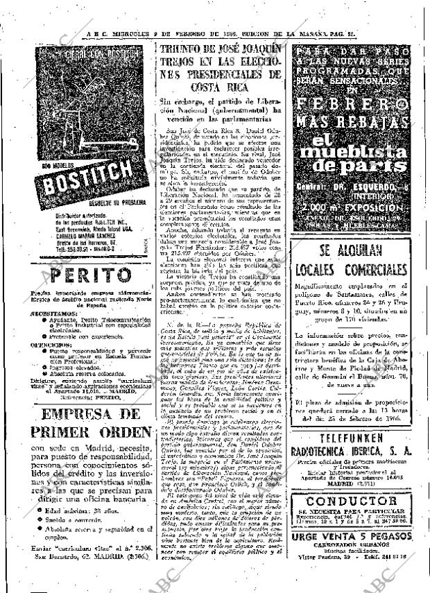 ABC MADRID 09-02-1966 página 52