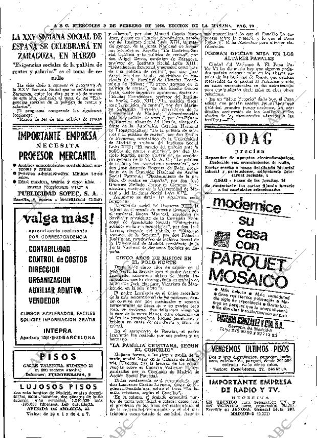 ABC MADRID 09-02-1966 página 70