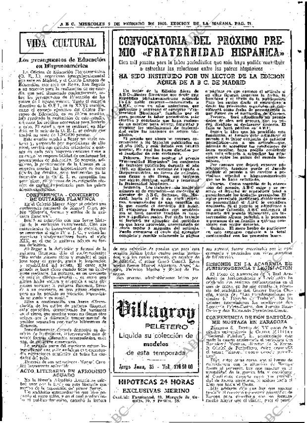 ABC MADRID 09-02-1966 página 71