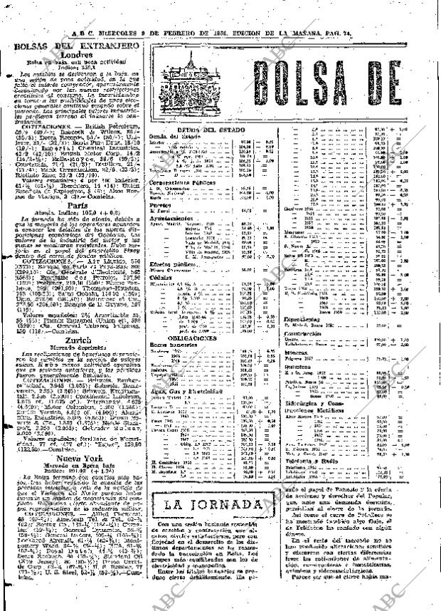 ABC MADRID 09-02-1966 página 74