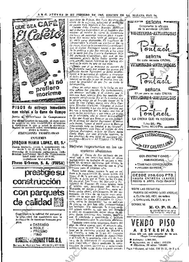 ABC MADRID 10-02-1966 página 54
