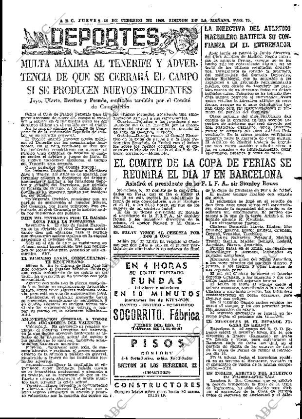 ABC MADRID 10-02-1966 página 75