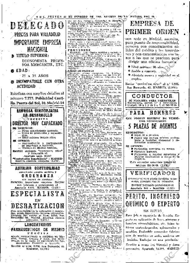 ABC MADRID 10-02-1966 página 85