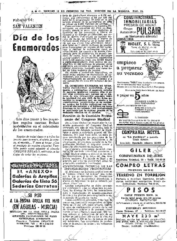 ABC MADRID 11-02-1966 página 34