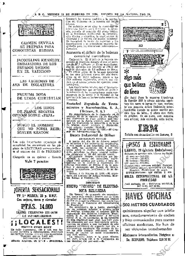 ABC MADRID 11-02-1966 página 70