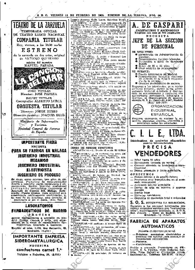 ABC MADRID 11-02-1966 página 80