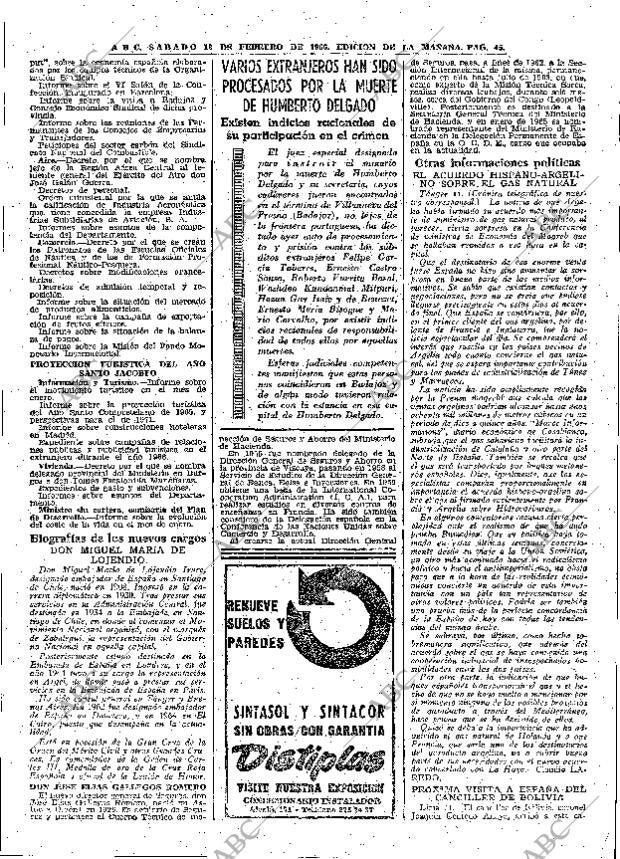 ABC MADRID 12-02-1966 página 45