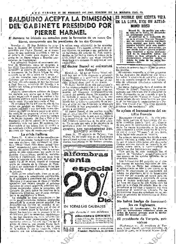 ABC MADRID 12-02-1966 página 49