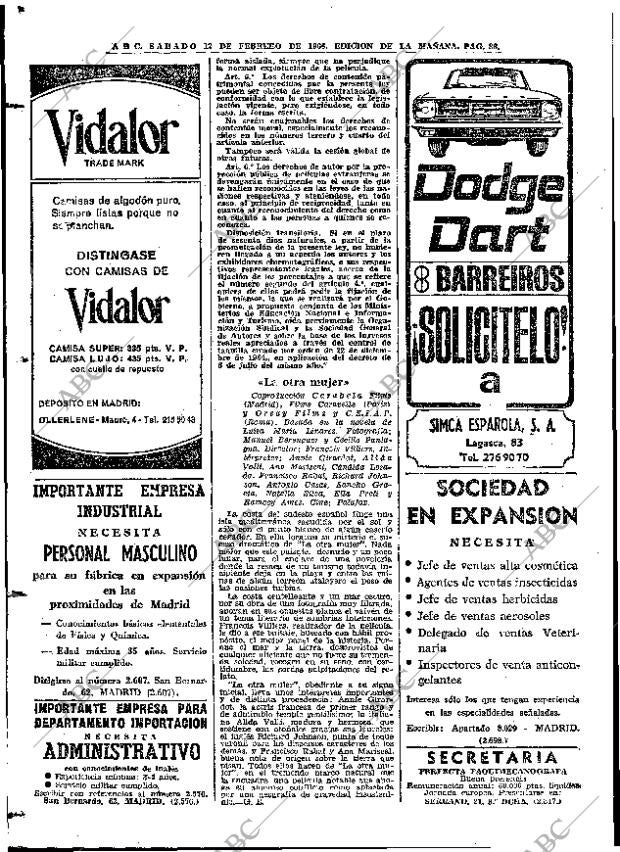 ABC MADRID 12-02-1966 página 86