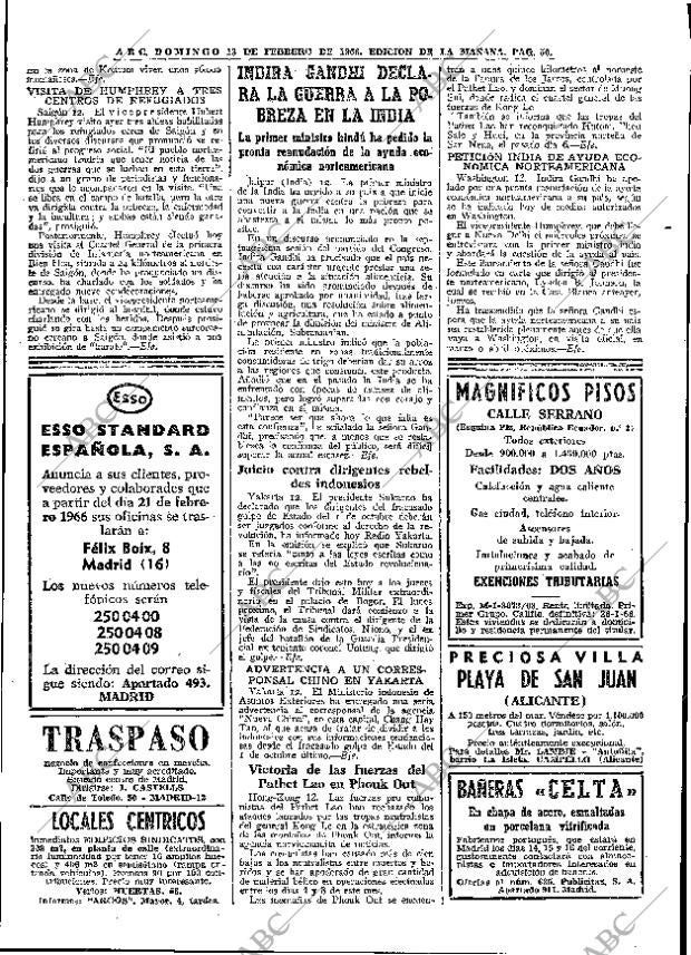 ABC MADRID 13-02-1966 página 56