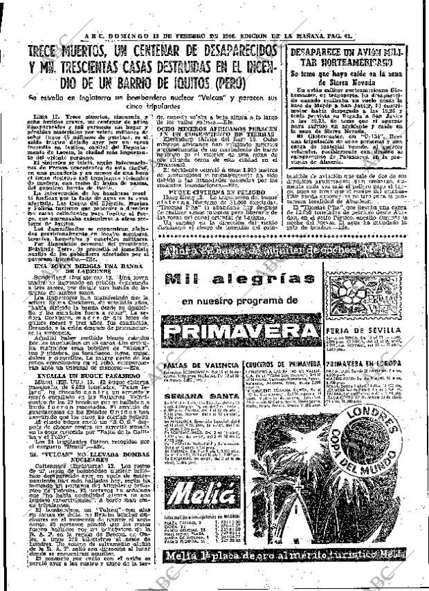 ABC MADRID 13-02-1966 página 61