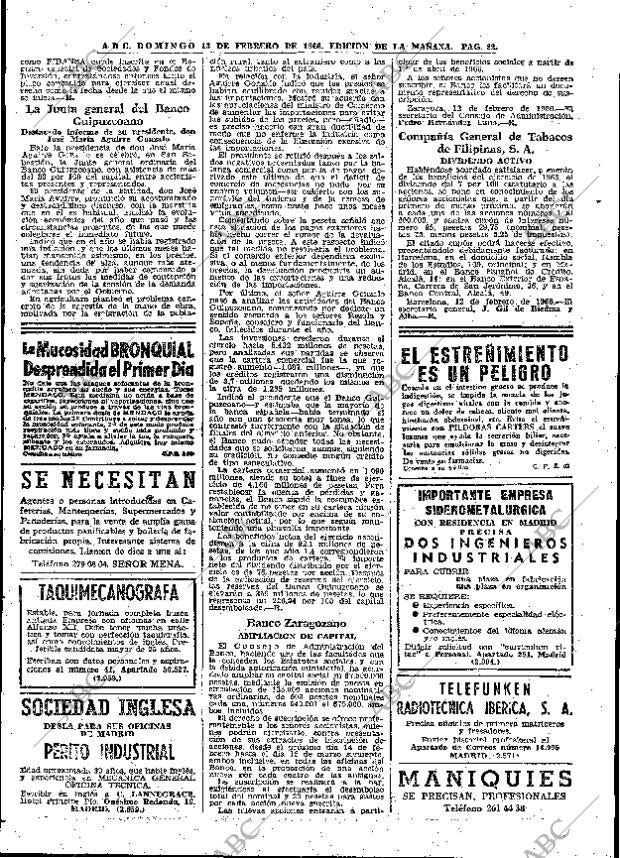 ABC MADRID 13-02-1966 página 82