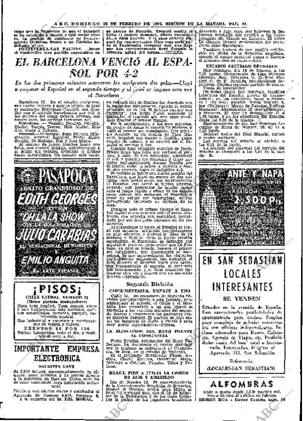 ABC MADRID 13-02-1966 página 84