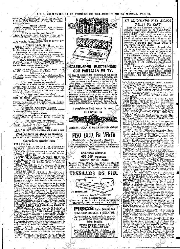 ABC MADRID 13-02-1966 página 91