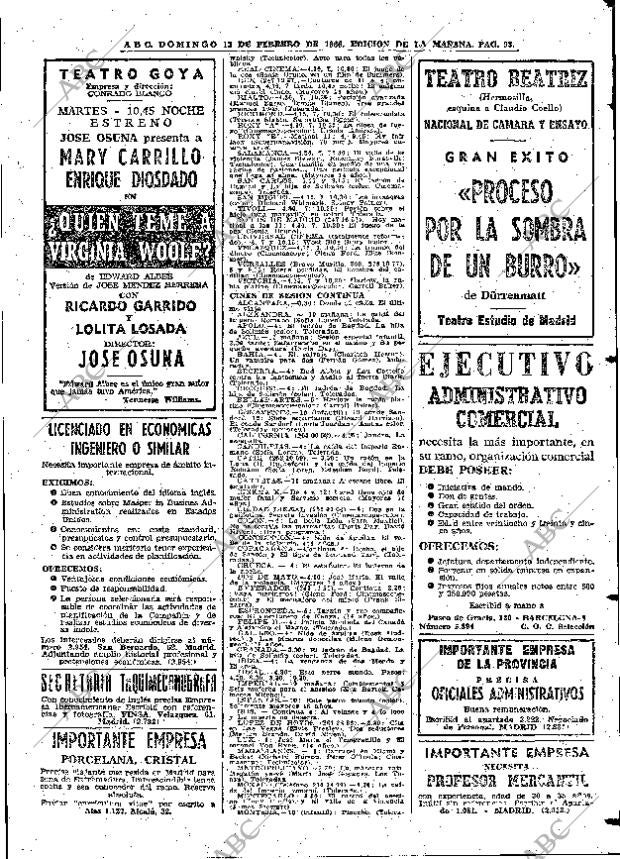 ABC MADRID 13-02-1966 página 93