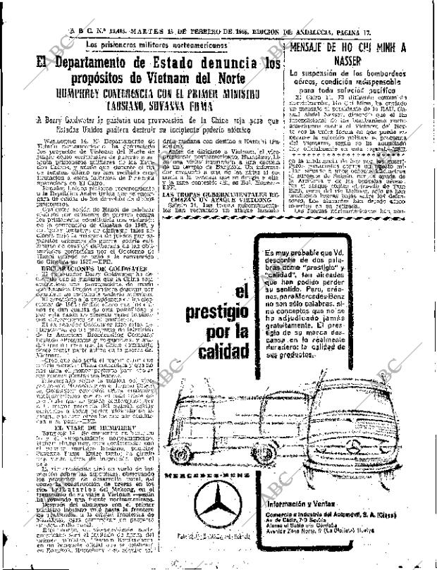 ABC SEVILLA 15-02-1966 página 17