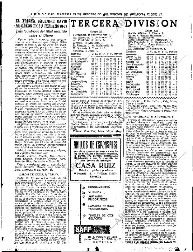 ABC SEVILLA 15-02-1966 página 47