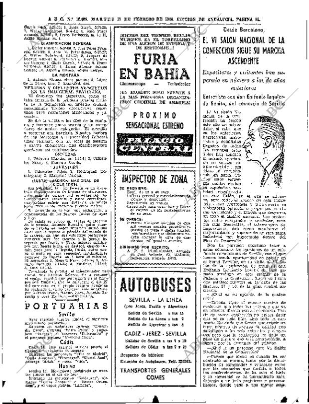 ABC SEVILLA 15-02-1966 página 51